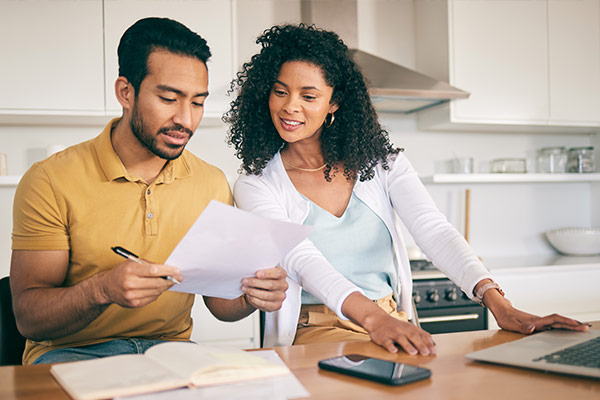 Couple Discussing Finances