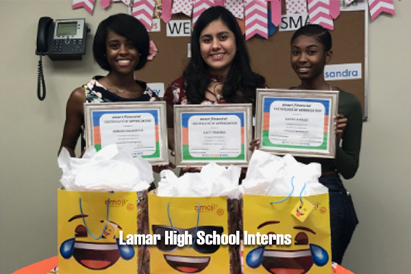 Lamar High School Interns